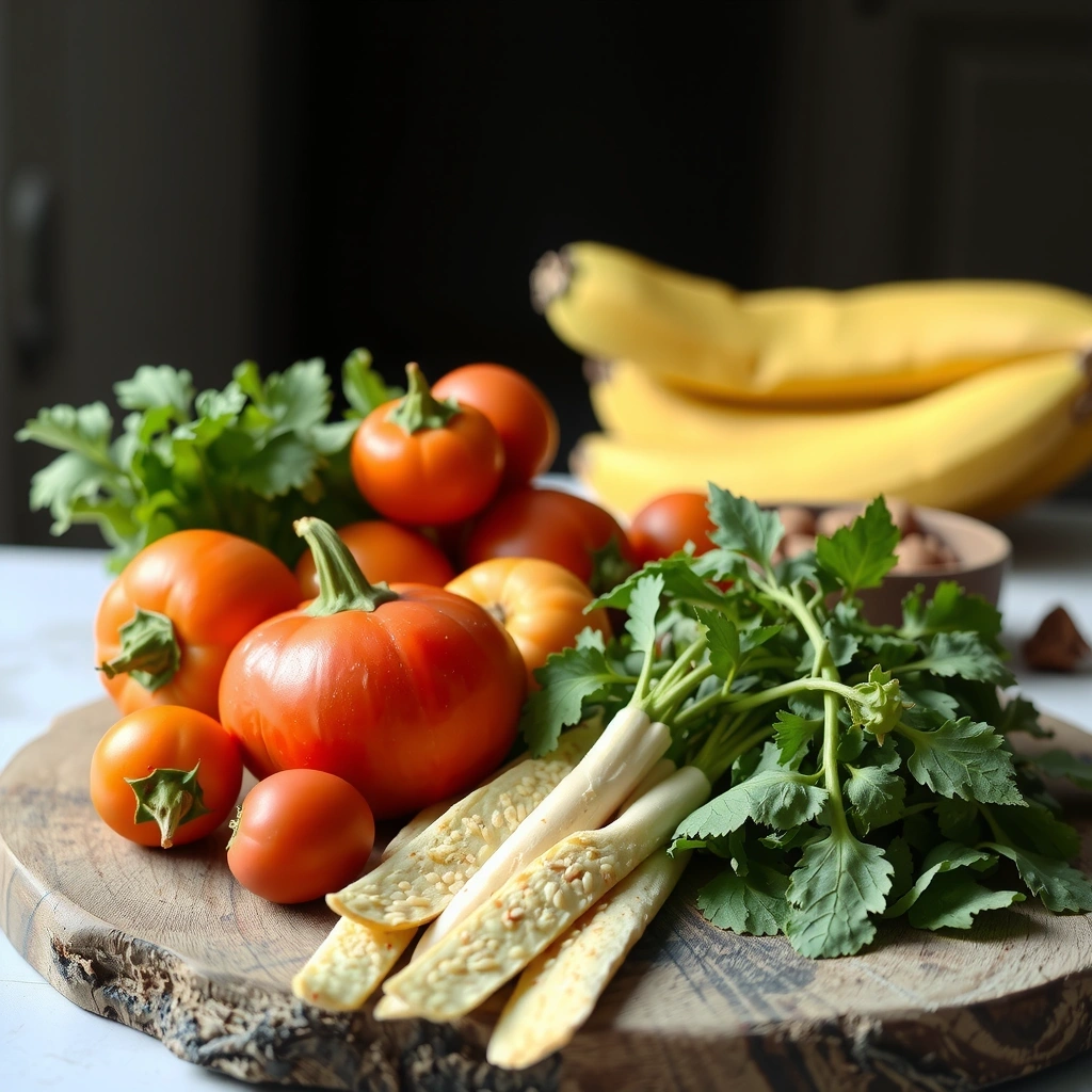 Frische Zutaten und gesunde Ernährung